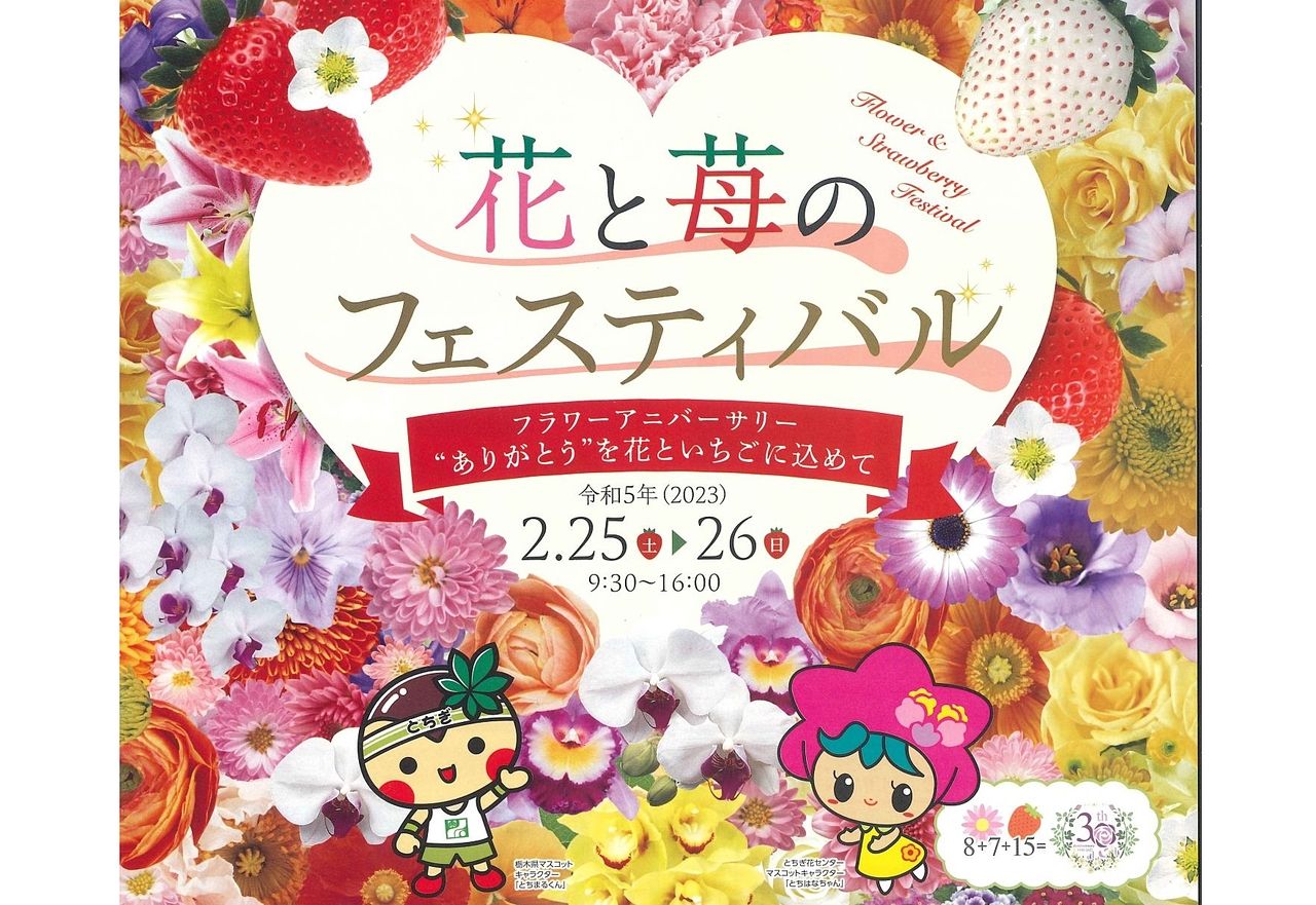 2月25日、26日☆《花と苺のフェスティバル》開催します(*‘∀‘)